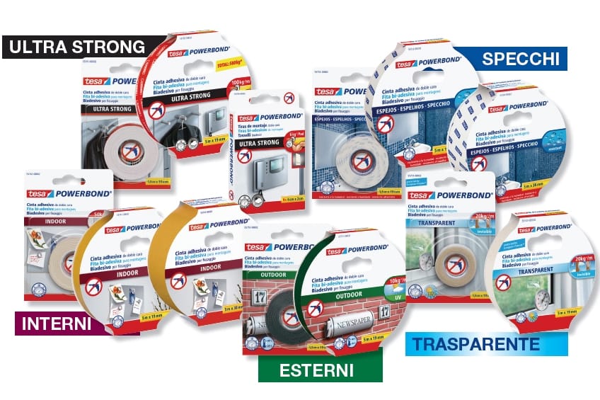 Tesa powerbond: fissaggio fino a 100 kg