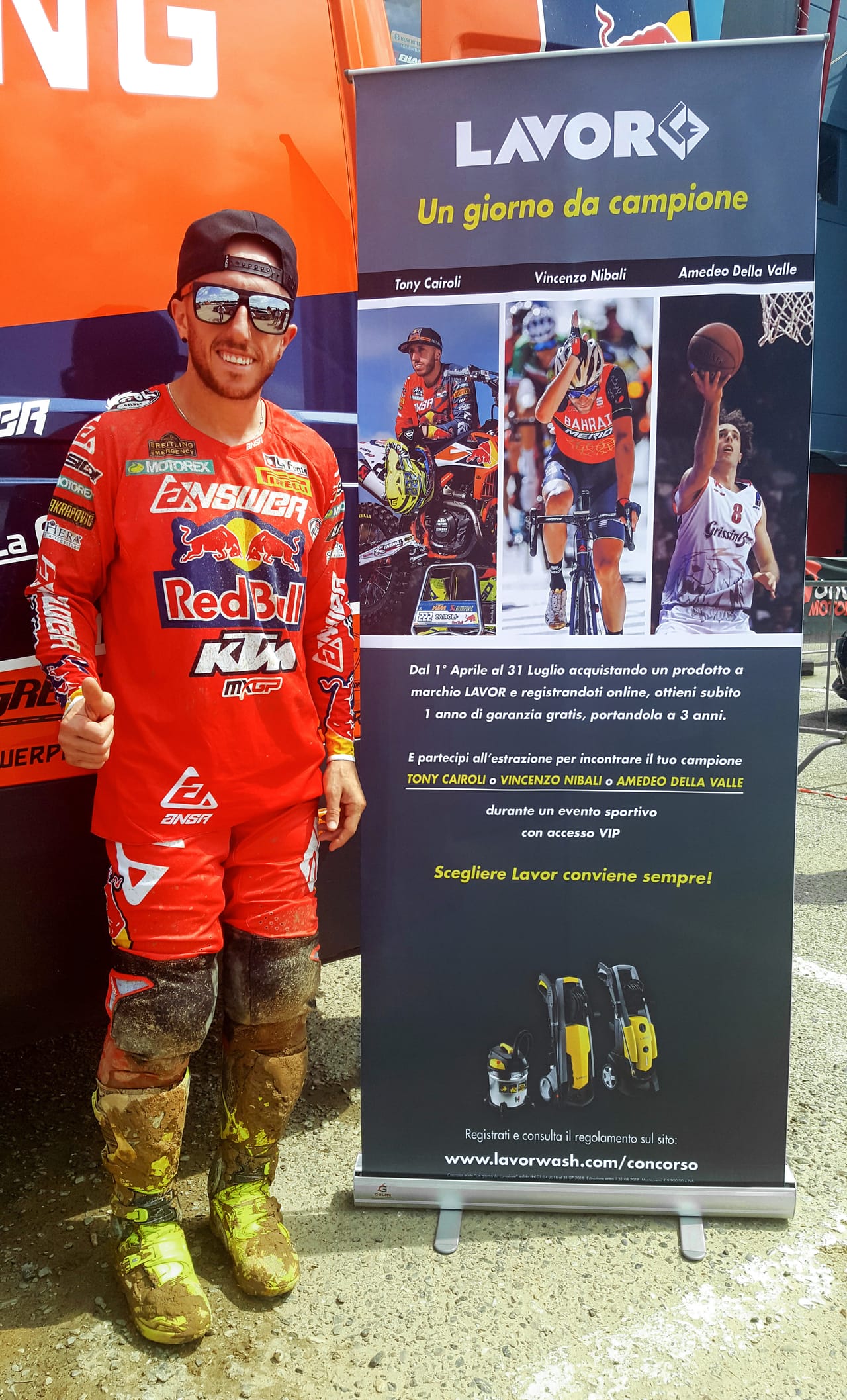 Tony Cairoli testimonial di Lavor!