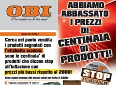 Obi taglia i prezzi