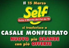 Self apre a Casale Monferrato
