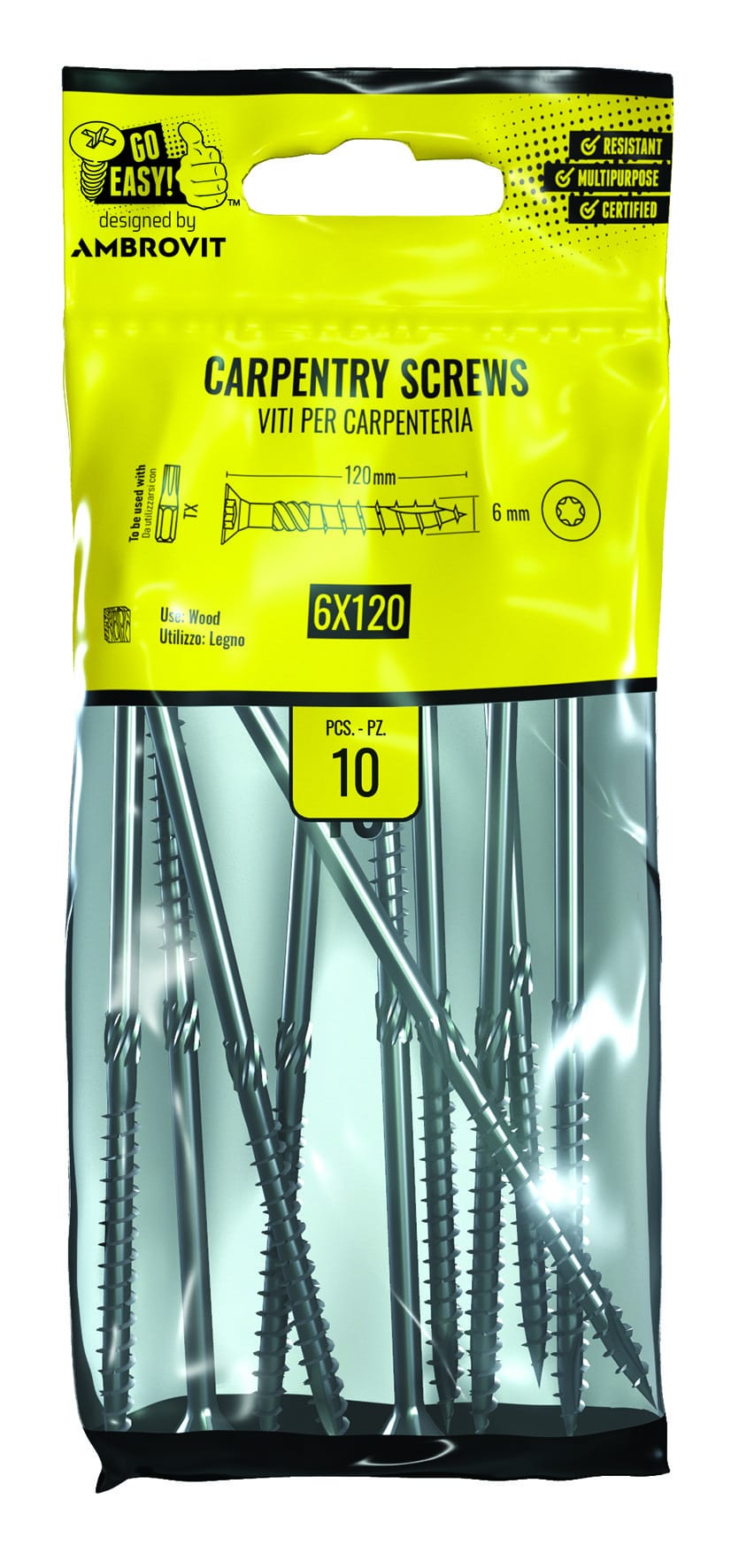 Packaging per fissaggio