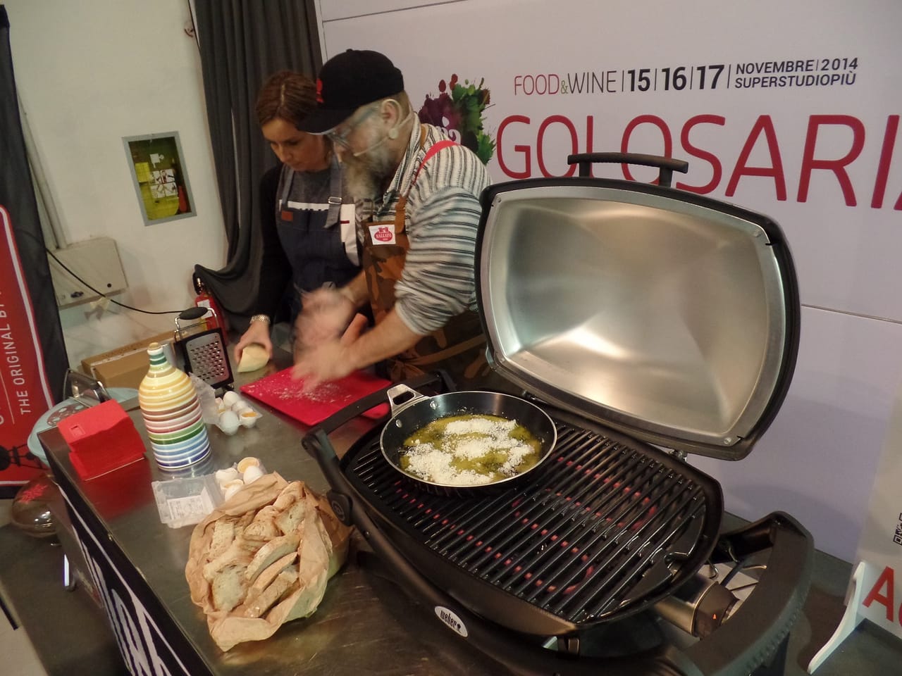 Il barbecue Weber e l'uovo assoluto protagonisti a Golosaria