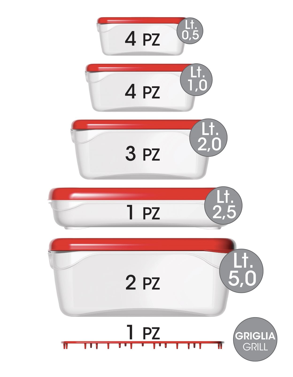 Freska Family set, contenitori anti spreco