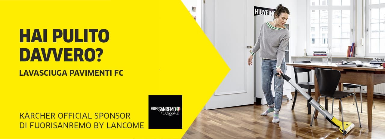 Kärcher è Official Sponsor di FuoriSanremo