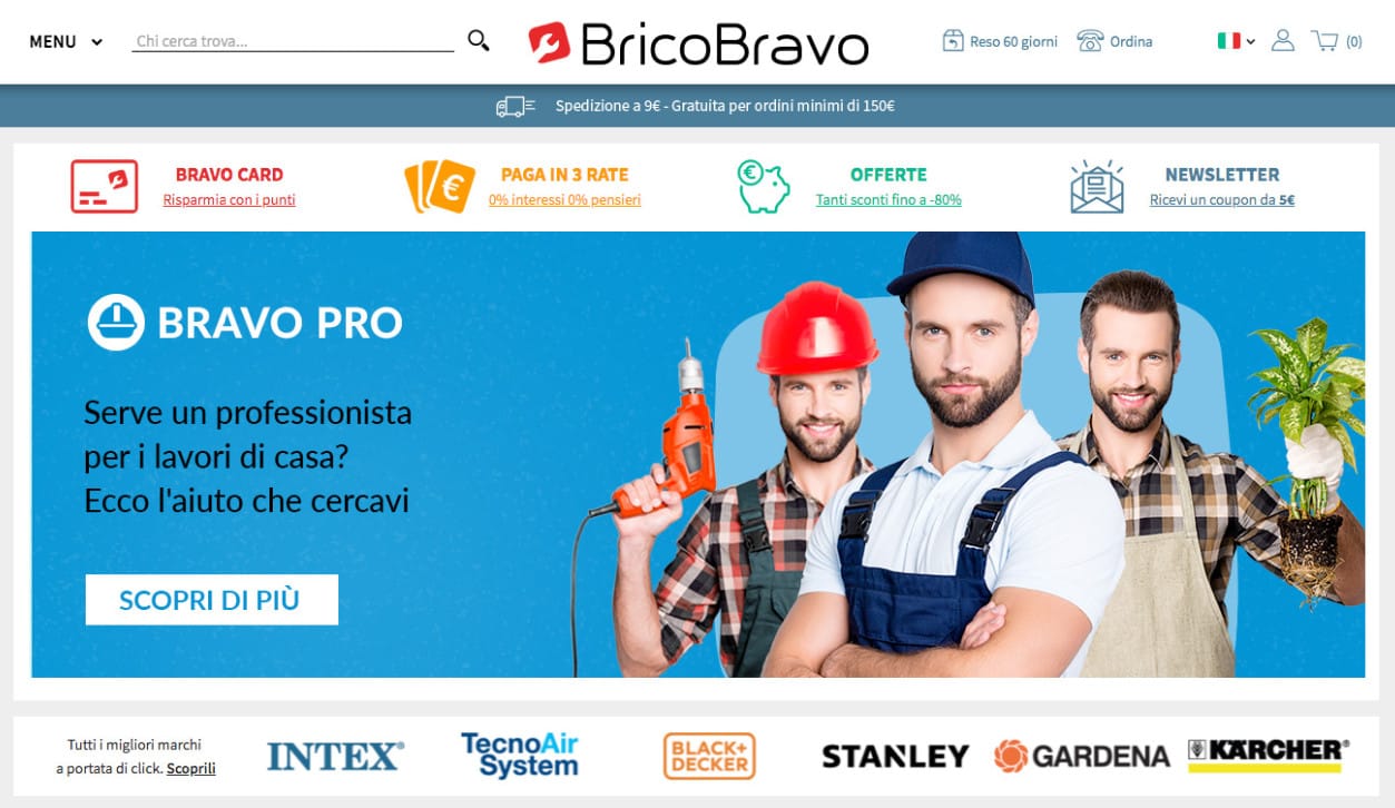 BricoBravo lancia Bravo Pro per i lavori di casa