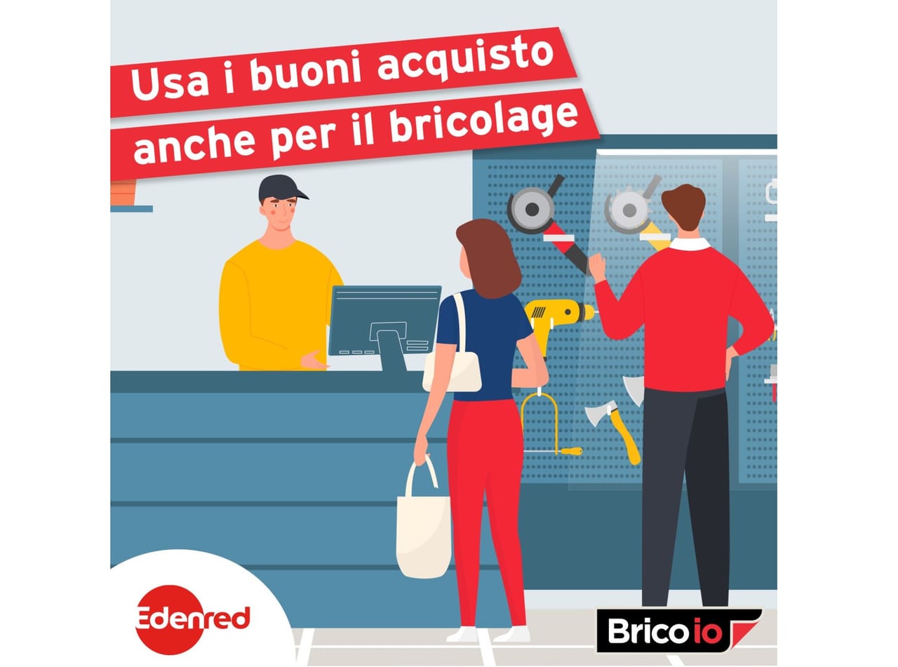 I buoni acquisto Edenred Shopping nei negozi Brico io