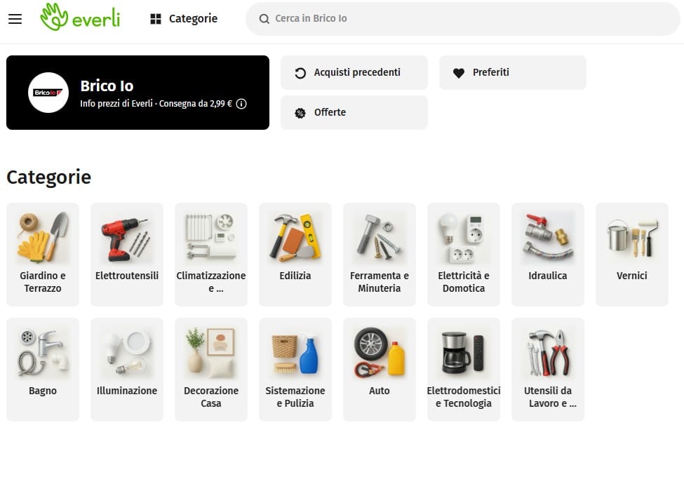 Brico io: partnership con Everli per portare il Fai da Te a domicilio