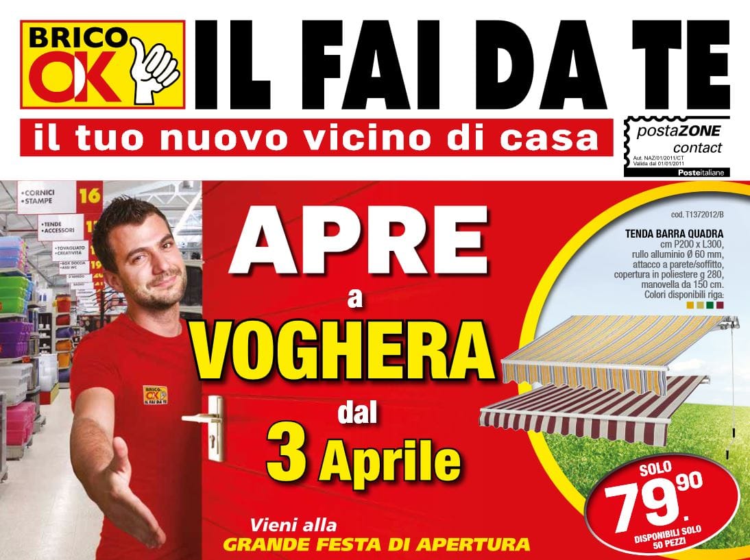 Brico OK apre a Grosseto e a Voghera (PV): i volantini in anteprima!