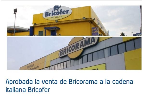In Spagna danno per ufficiale l’accordo Bricofer-Bricorama