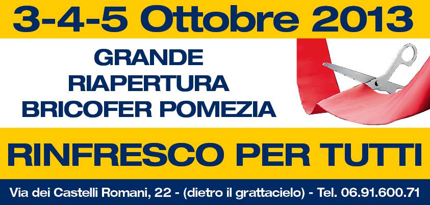 Bricofer riapre a Pomezia