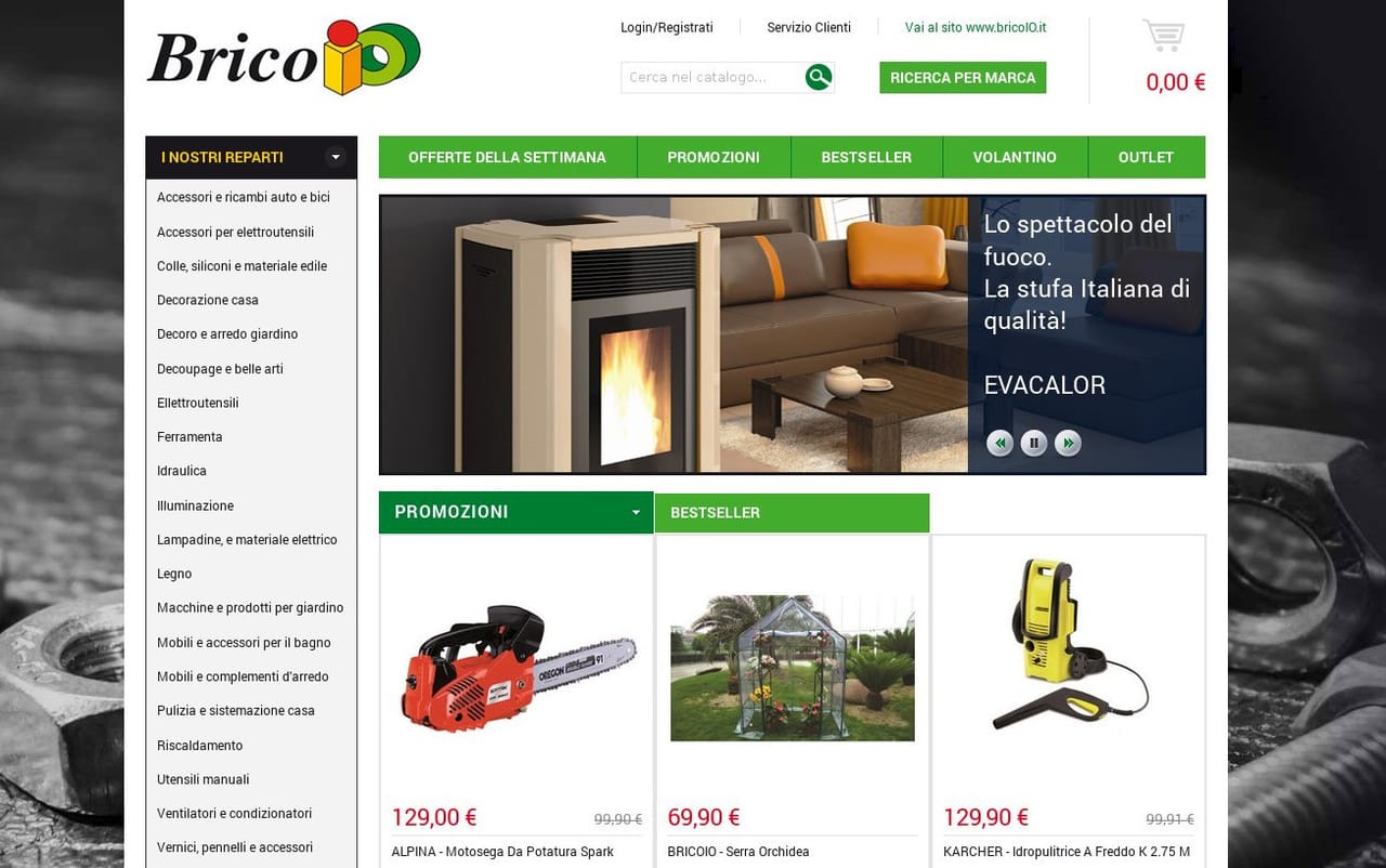 Brico IO ora è anche shop on line