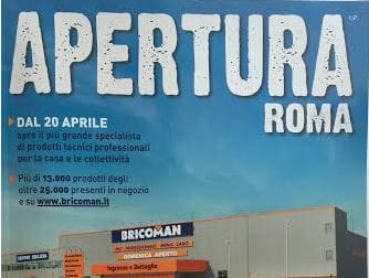 Bricoman apre il 20 aprile a Roma Prenestina