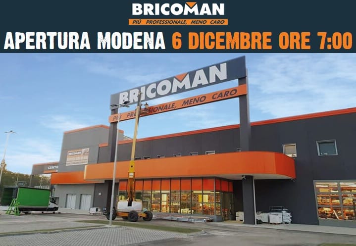 Bricoman apre il 6 dicembre a Modena