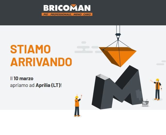 Nuovo punto vendita Bricoman ad Aprilia (LT)