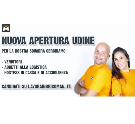 Bricoman apre a Udine e cerca personale