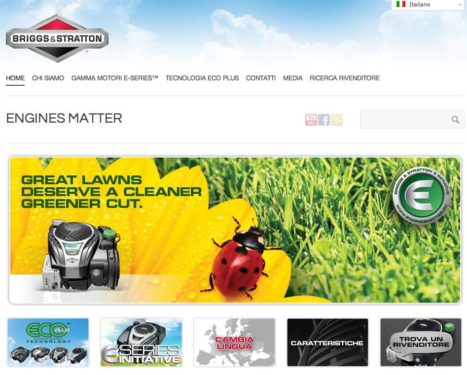 La gamma motori di Briggs&Stratton a portata di click