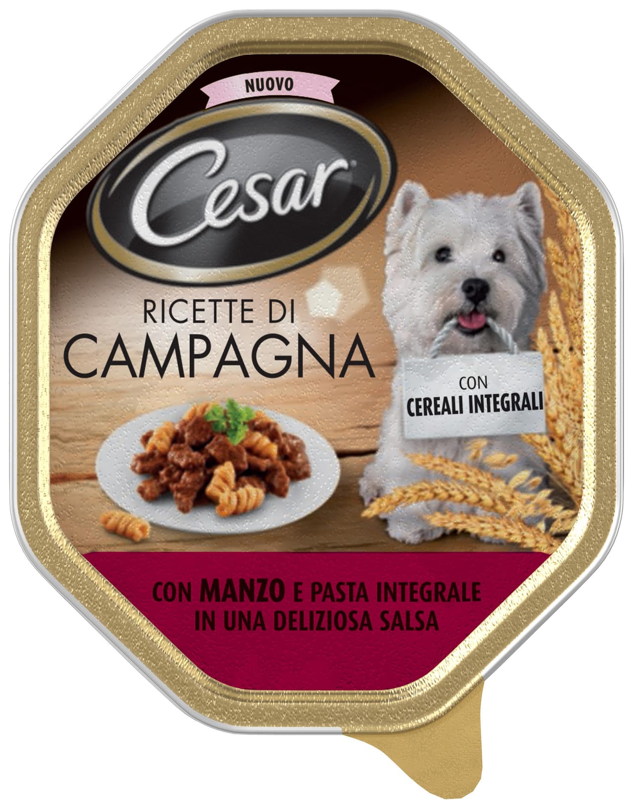 Cibo per cani con cereali integrali