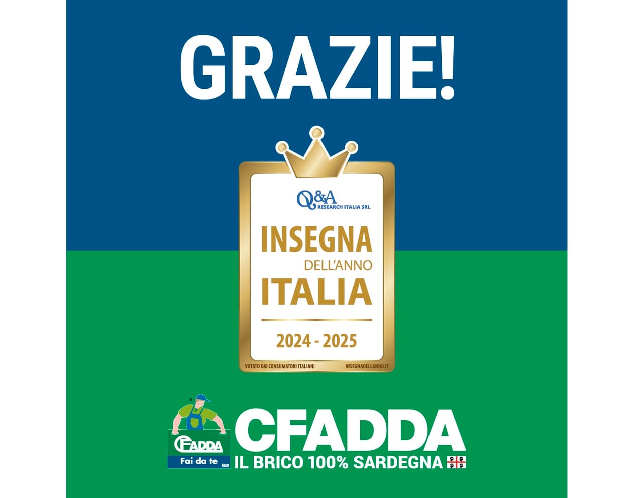 CFadda si riconferma "Insegna dell'anno" per il Fai da te