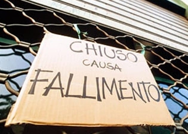 Oltre 15.000 le imprese fallite nel 2014 in Italia!