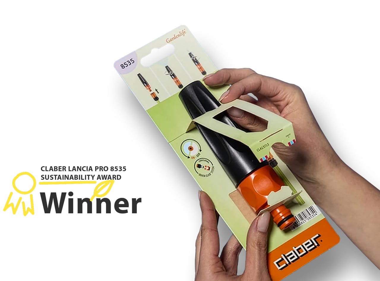 ​Claber premiata per la sostenibilità agli European Carton Excellence Award 2025