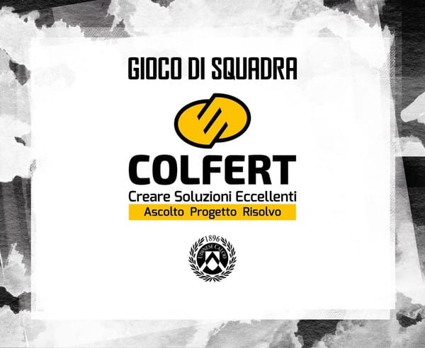 Colfert è Official Partner di Udinese Calcio