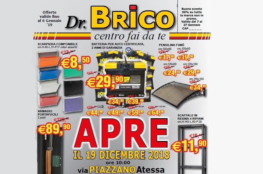 Evoluzione Brico apre ad Atessa (CH) con marchio Dr. Brico