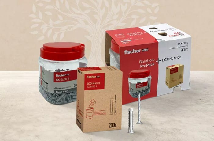 fischer ECOricarica, per un packaging più sostenibile
