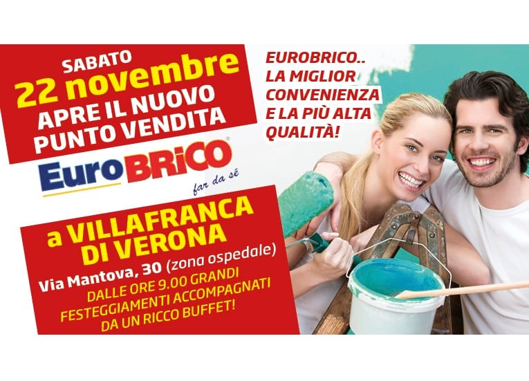 Il 22 novembre nuova apertura Eurobrico a Villafranca (VR)