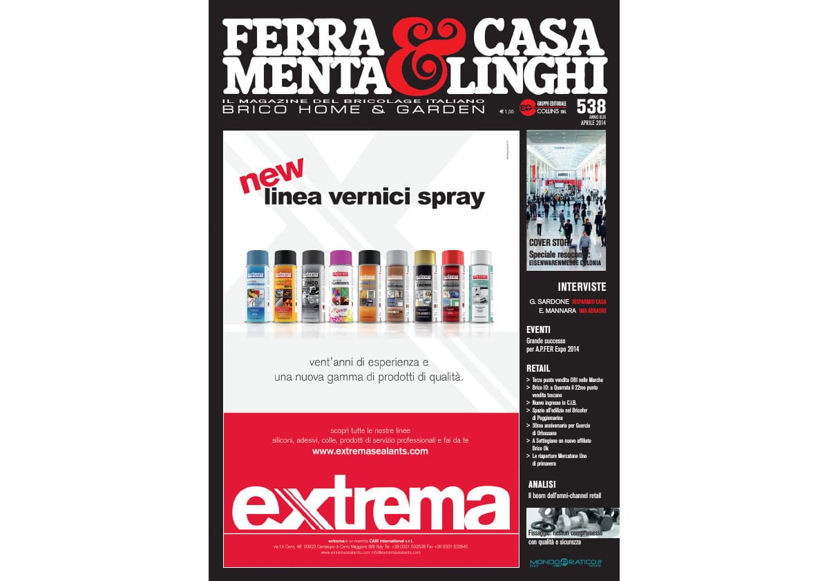 E' disponibile il numero di aprile di Ferramenta&amp;Casalinghi
