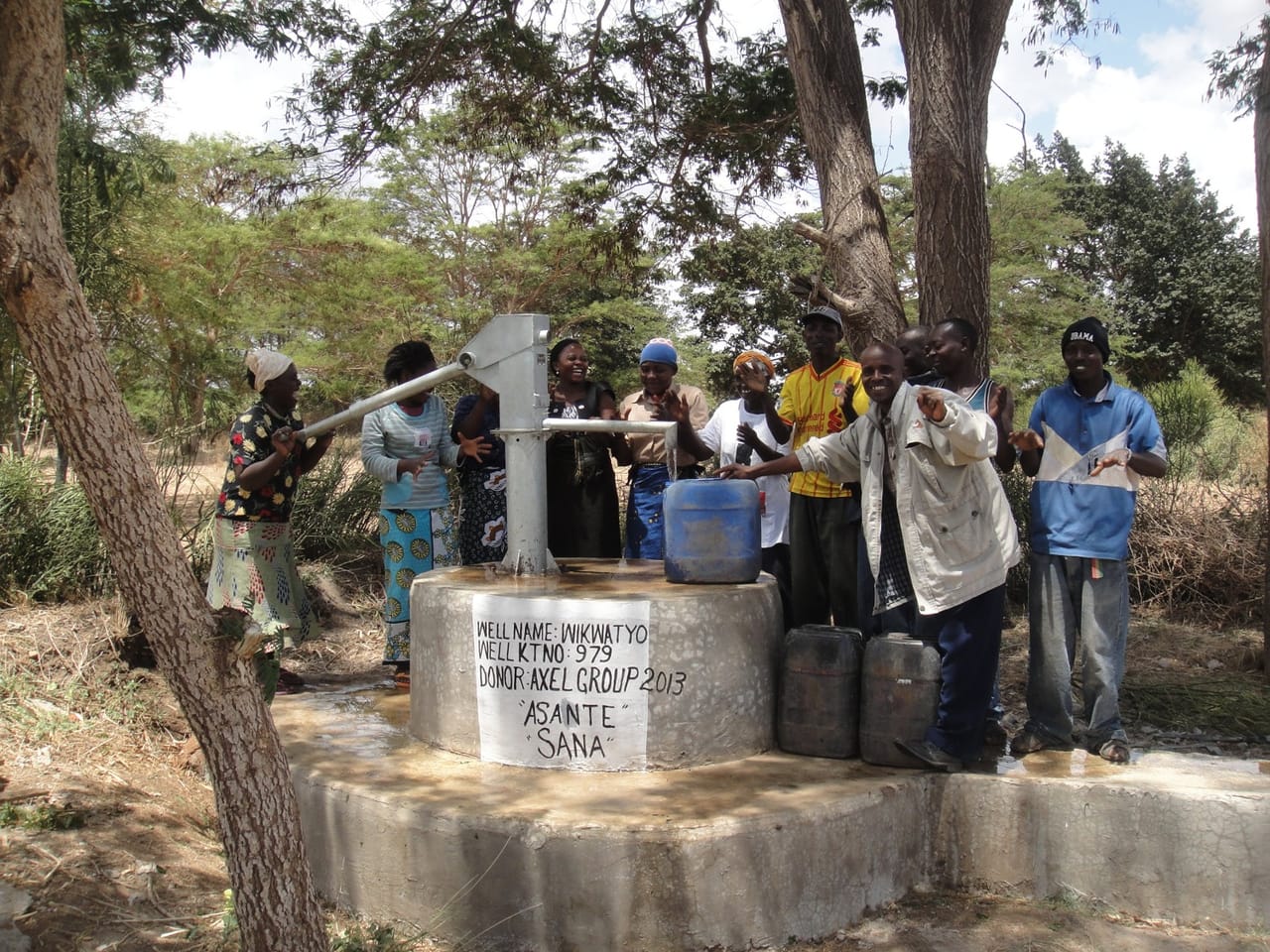 Axel realizza un pozzo in Africa