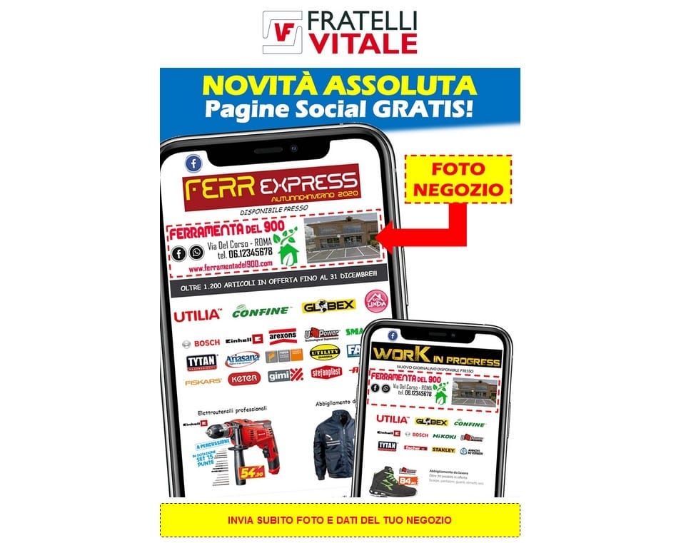 Fratelli Vitale partner "social" del negoziante