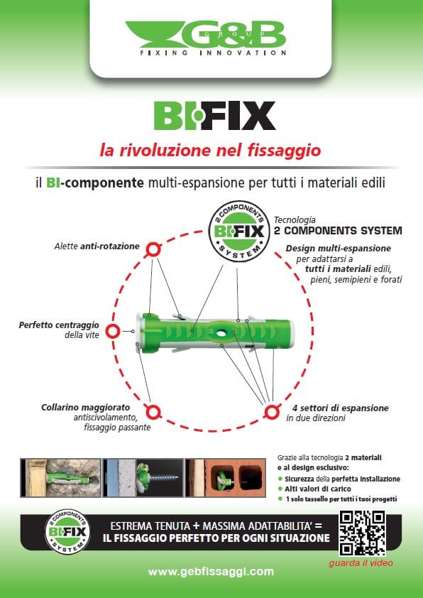 BI-FIX: tassello bicomponente universale