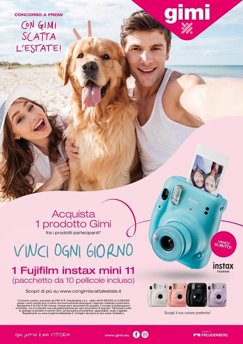 “Con Gimi scatta l’estate!” e vinci una fotocamera