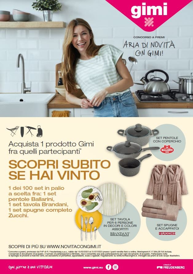 Concorso a premi "Aria di novità con Gimi"