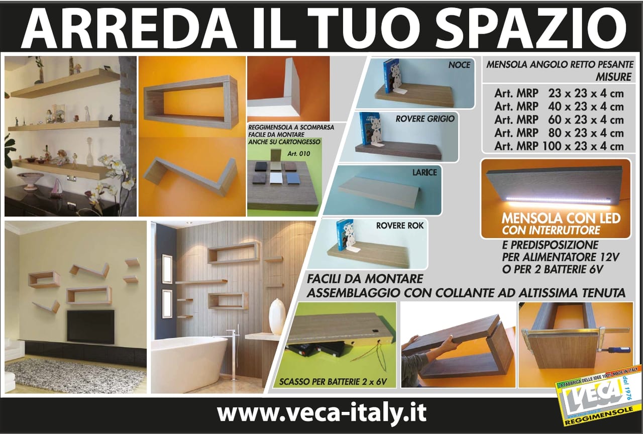 Le mensole con led Ve.CA