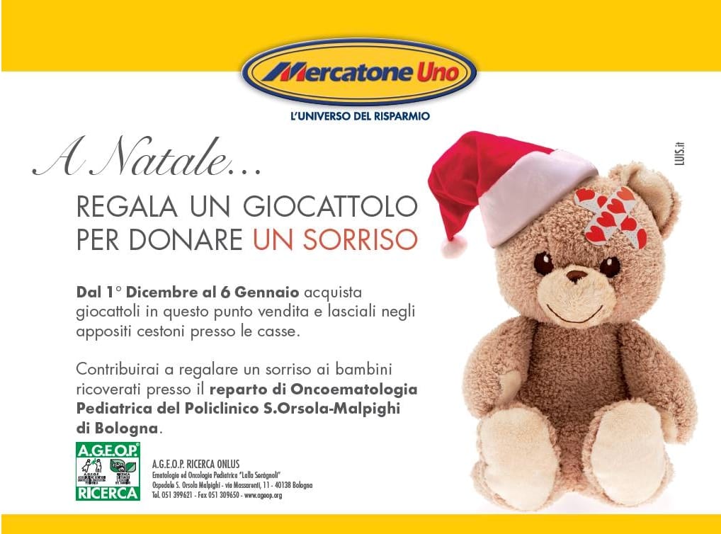 Mercatone Uno regala giocattoli e sorrisi