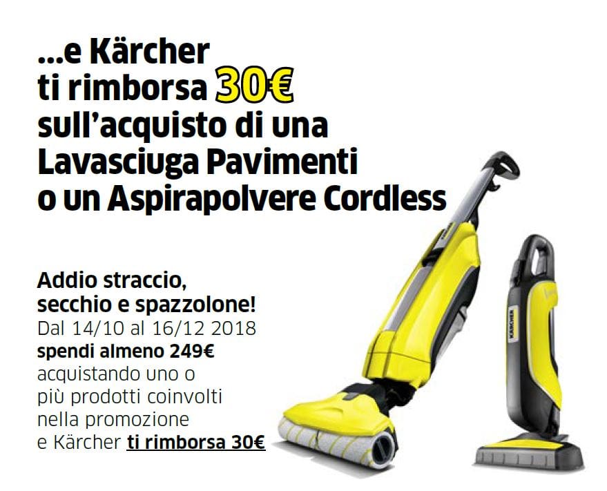 “Getta lo straccio” con Kärcher