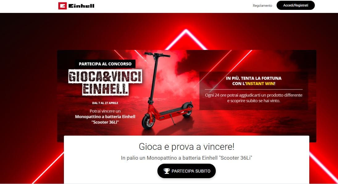 Gioca e vinci con Einhell!
