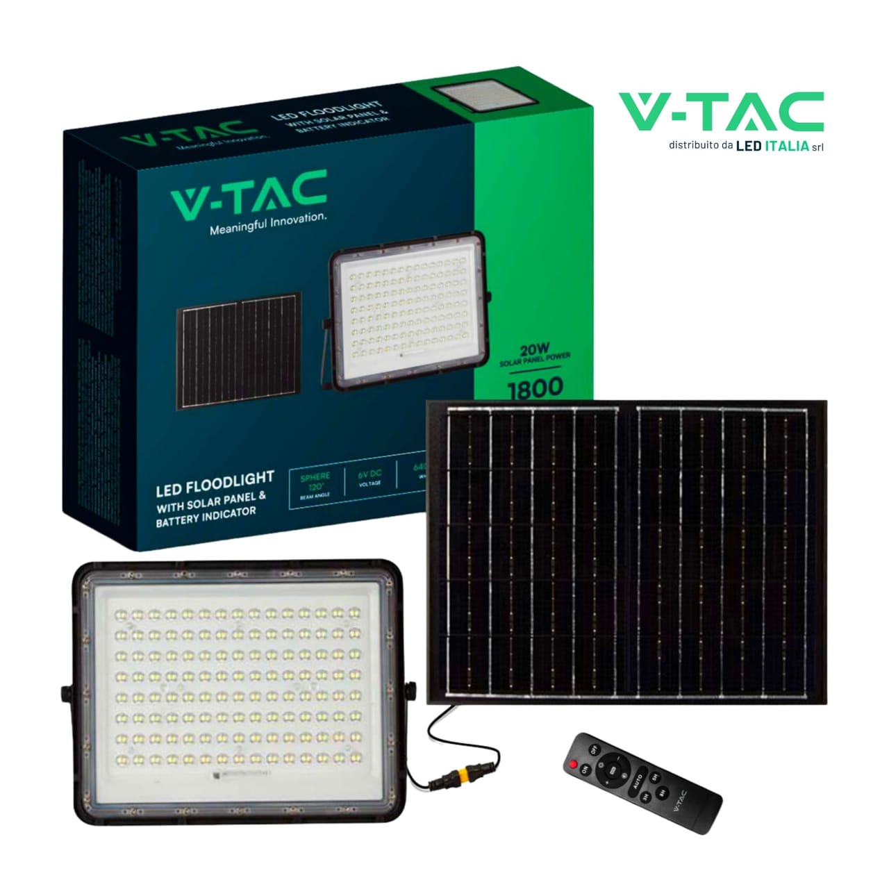Faro Led da esterno ad alimentazione solare