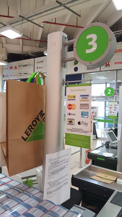 Alle casse di Leroy Merlin si può pagare con Apple Pay