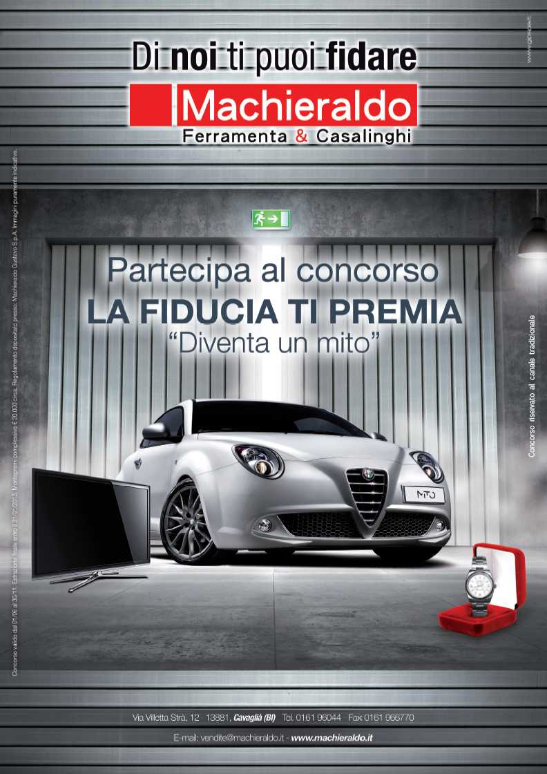 Parte il nuovo concorso di Machieraldo