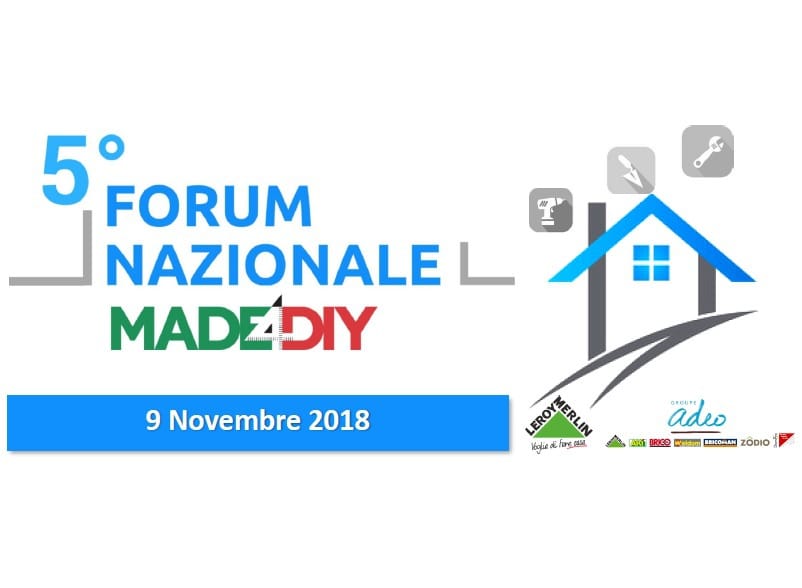 Il Forum Nazionale di MADE4DIY in programma domani a Milano