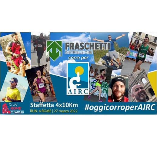 Fraschetti corre per AIRC alla Maratona di Roma