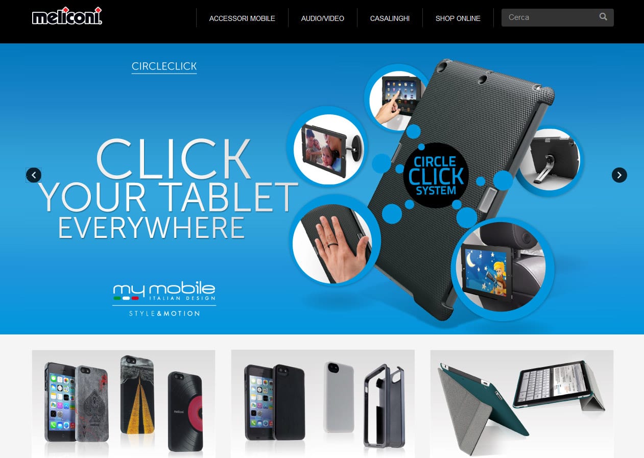 Meliconi, nuova sezione online