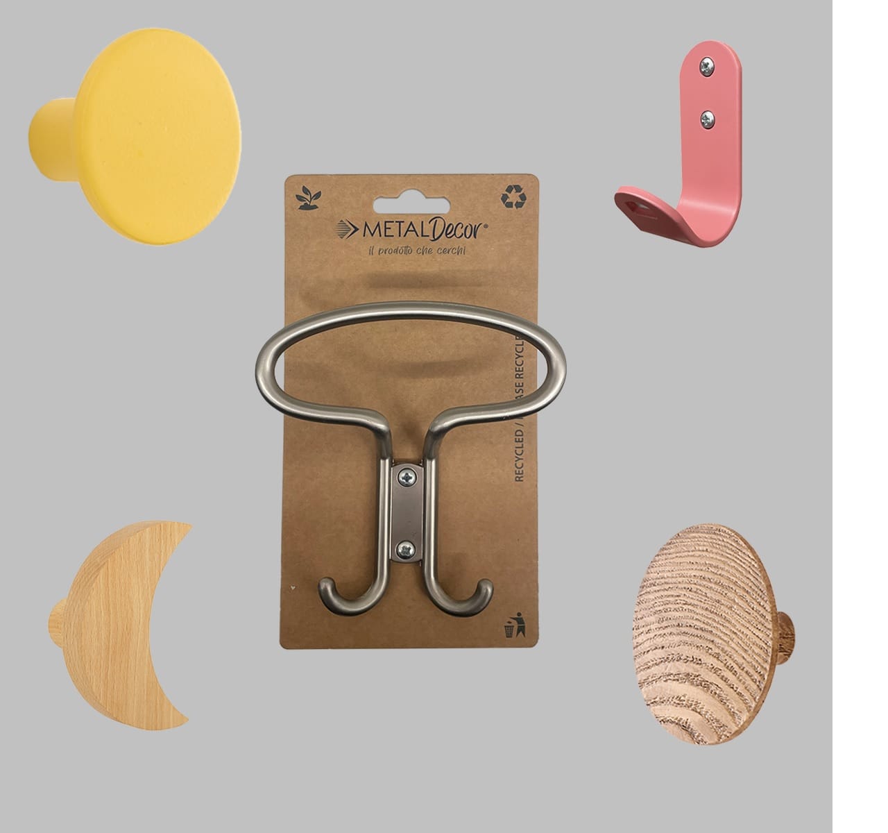 Appendiabiti con packaging ecosostenibile