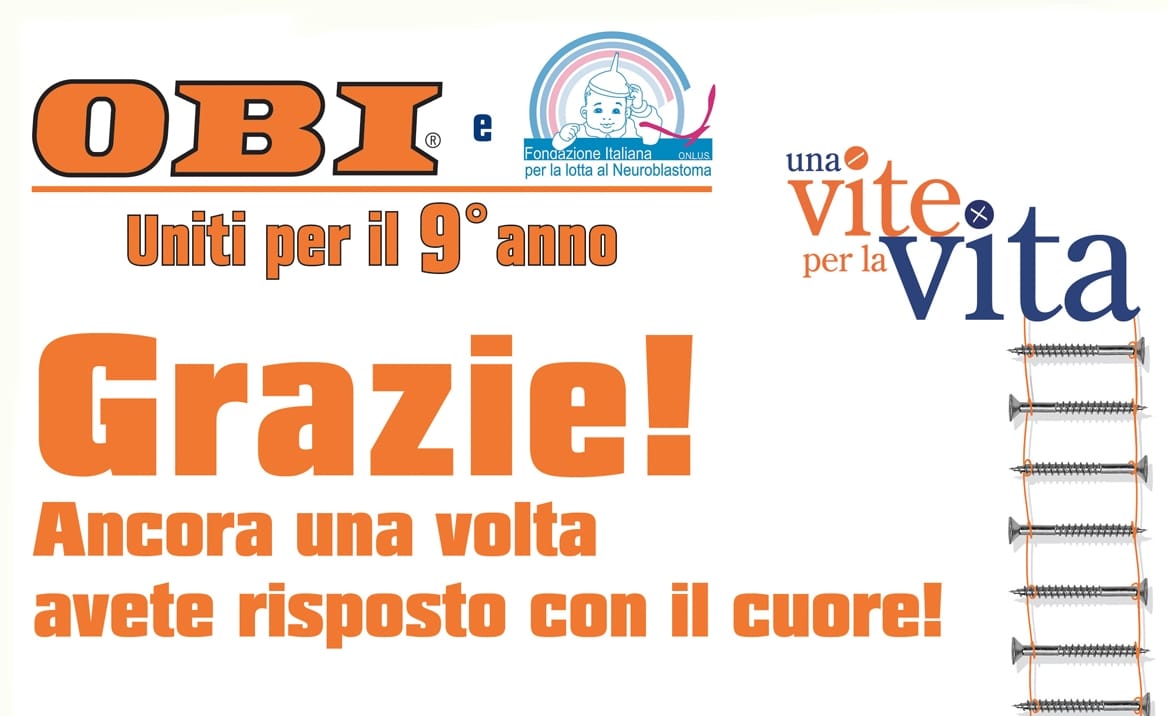 Successo per l'iniziativa “Una vite per la vita” di OBI