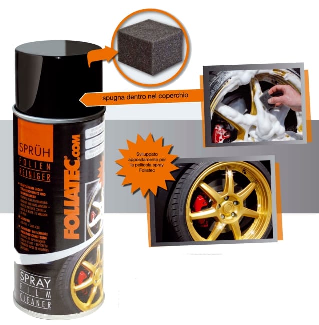 Pulitore per la pellicola spray