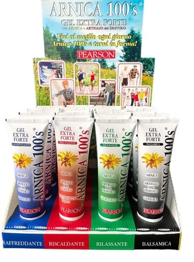 Soluzione espositiva per i Gel Arnica 100’s®