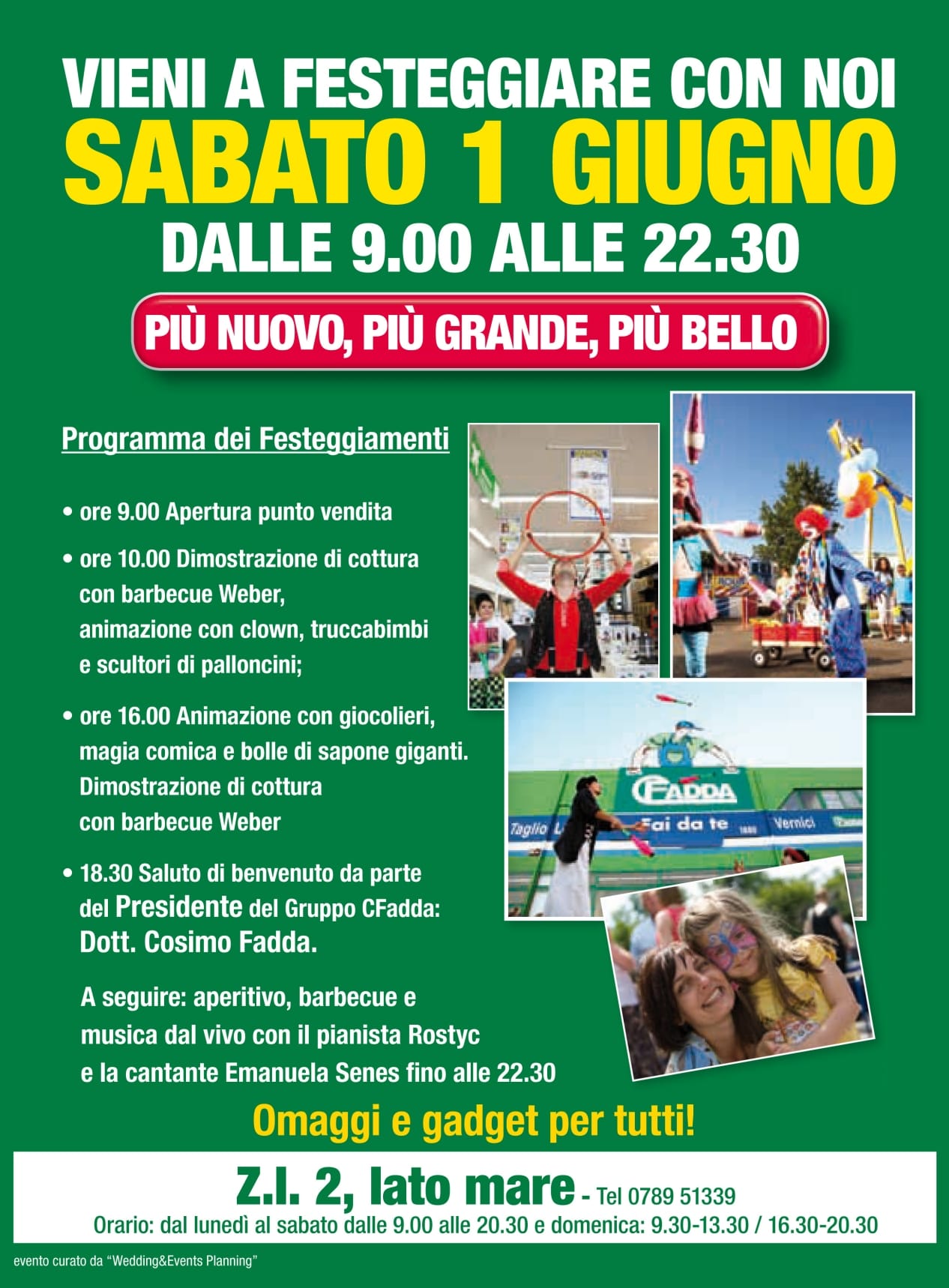 Il punto vendita CFadda di Olbia compie 10 anni