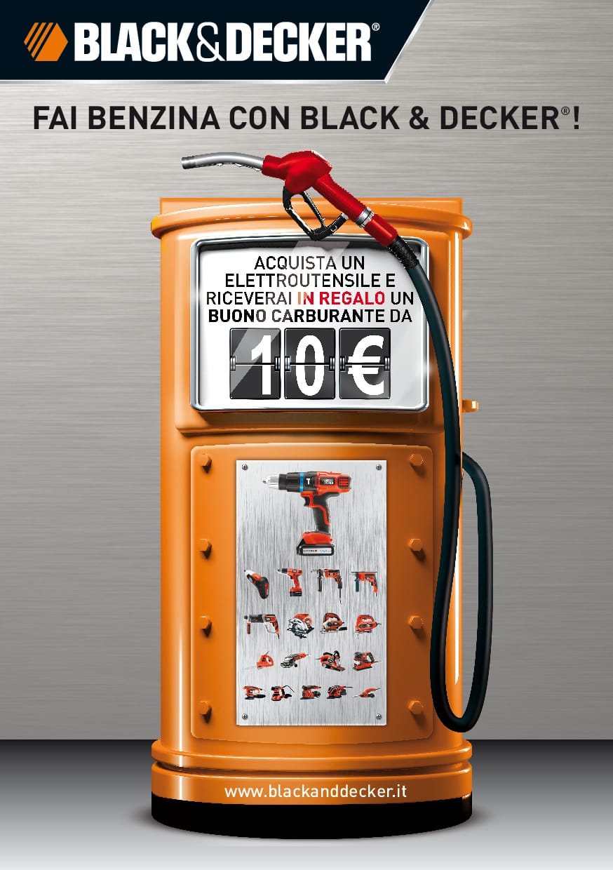 Fai benzina con Black & Decker